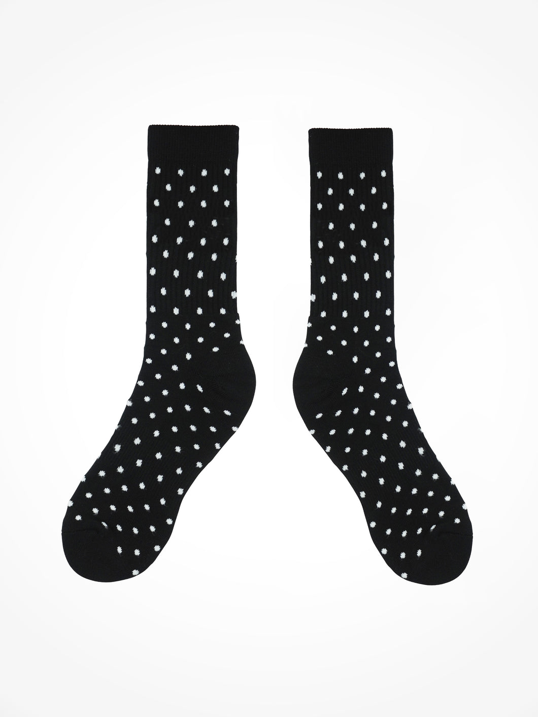 Black with White Polka Dots Socks