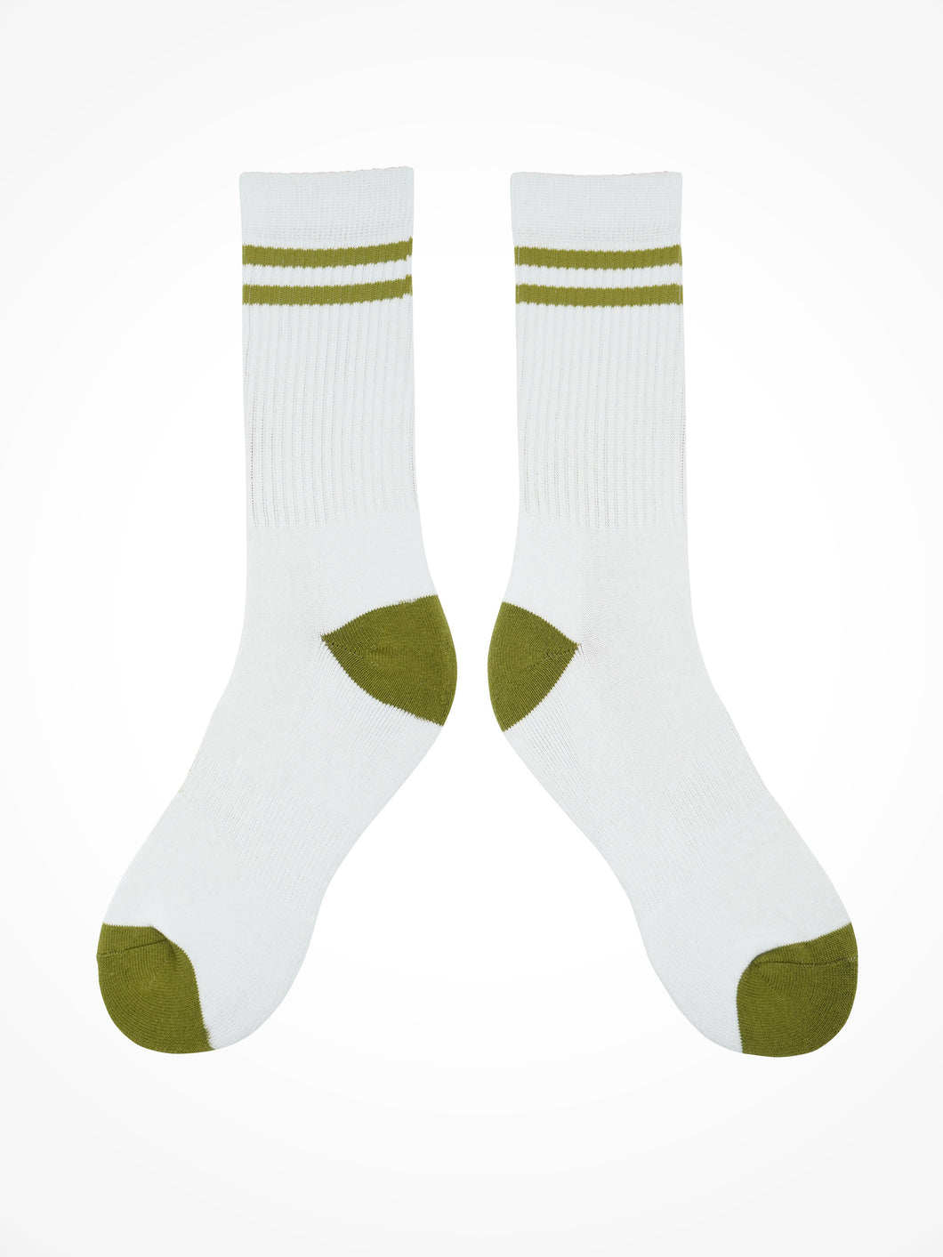 White and Green Socks