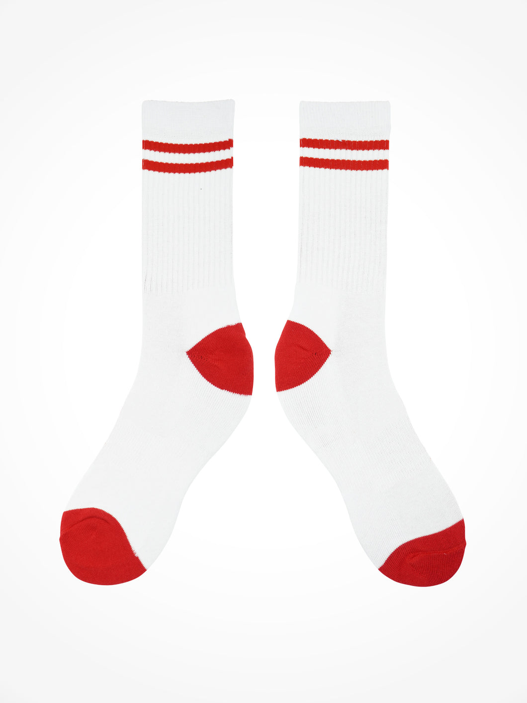 White and Red Socks